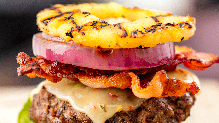 Pineapple Bun Turkey Burgers