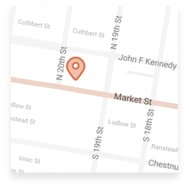 Vaccine Center Map - 1919 Market Street